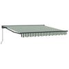 vidaXL Estrutura de Toldo Verde e Branco 300 x 250 cm