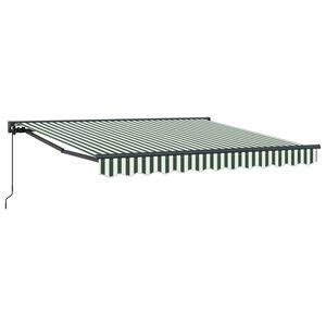 vidaXL Estrutura de Toldo Verde e Branco 300 x 250 cm
