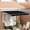 vidaXL Toldo Manual Preto 300 x 250 x 165 cm Poli&eacute;ster