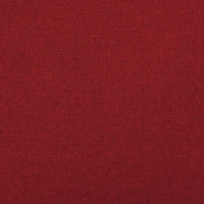 vidaXL Banco arrumação dobrável 76x38x38 cm linho falso vermelho-tinto