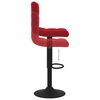 vidaXL Bancos de bar 2 pcs veludo vermelho tinto