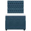 vidaXL Cama boxspring com colch&atilde;o 90x200 cm veludo azul