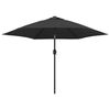 vidaXL Guarda-sol de exterior com mastro de metal 300 cm antracite