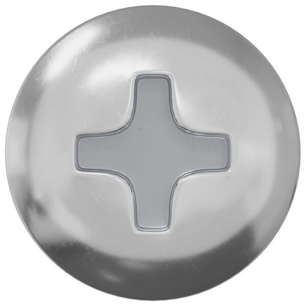 vidaXL Parafuso de Madeira 2 pcs Prateado &Oslash; 8,6 x 31 mm Ferro