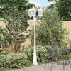 vidaXL Luz de Jardim Branco 235 cm Alumínio