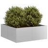 vidaXL Vaso/floreira 80x80x30 cm a&ccedil;o galvanizado