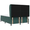 vidaXL Cama Box com colch&atilde;o Verde Escuro 190 x 140 cm Poli&eacute;ster