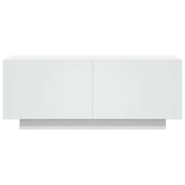 vidaXL M&oacute;vel p/ TV 100x35x40cm madeira processada branco