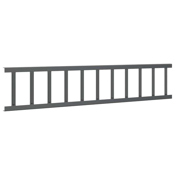 vidaXL Guarda de Neve para Telhado Antracite 100 x 2,5 x 20 cm A&ccedil;o