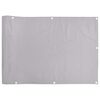 vidaXL Tela de privacidade para varanda 500x90 cm PVC cinzento