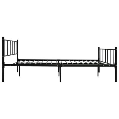 vidaXL Estrutura de cama 180x200 cm metal preto