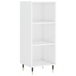 vidaXL Aparador 34,5x32,5x90 cm derivados de madeira branco brilhante