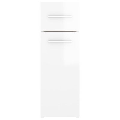 vidaXL Armário boticário 20x45,5x60 cm contraplacado branco brilhante