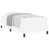 vidaXL Estrutura da Cama com colch&atilde;o Branco 100 x 200 cm tecido