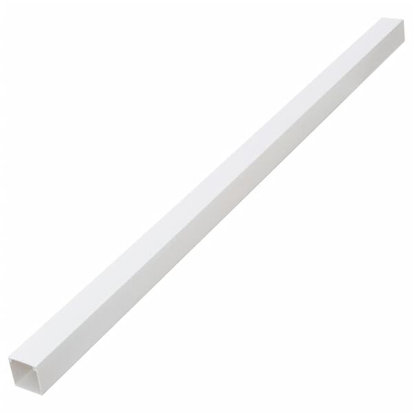 vidaXL Calhas para cabos 40x40 mm 10 m PVC