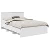 vidaXL Estrutura da Cama Branco 140 x 200 cm Derivados de Madeira