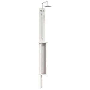 vidaXL Chuveiro Externo 246 cm Branco