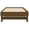 vidaXL Sof&aacute;-cama de puxar 2x(75x190) cm pinho maci&ccedil;o castanho mel