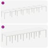 vidaXL Conjunto de Jantar para Jardim com Almofadas 17 pcs Branco PP