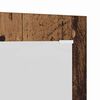 vidaXL Cabideiro de Parede com espelho Madeira antiga 96 x 1,5 x 90 cm