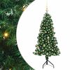 vidaXL &Aacute;rvore de Natal artificial de canto Verde 150 cm PVC e Metal