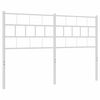 vidaXL Cabeceira de cama 140 cm metal branco