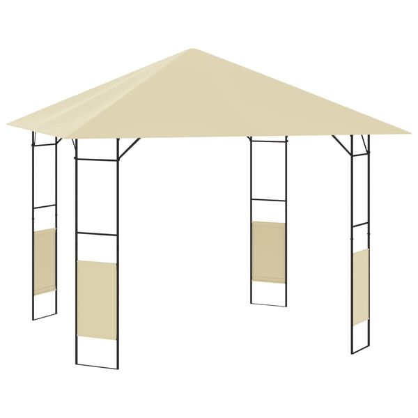vidaXL Gazebo de jardim 3x3x2,6 m 160 g/m&sup2; creme