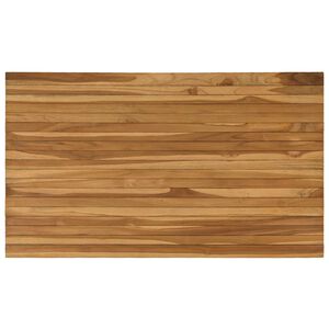 vidaXL Tampo de Mesa 120 x 70 x 3,5 cm Retangular Natural