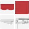 vidaXL Toldo Retr&aacute;til Manual Vermelho 600 &times; 300 cm Tecido e A&ccedil;o