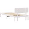 vidaXL Estrutura da Cama Branco 75 x 190 cm Madeira de Pinheiro Sólida