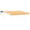 vidaXL Toldo retr&aacute;til manual com LEDs Areia 100% Poli&eacute;ster e Alum&iacute;nio
