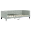vidaXL Sof&aacute;-cama 90x190 cm veludo cinzento-claro