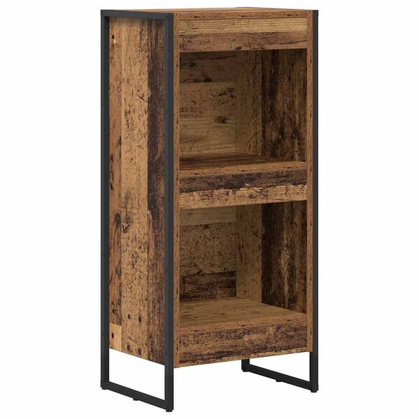 vidaXL Gabinete de Livros Madeira Antiga 80 x 30 x 155 cm