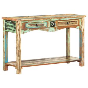 vidaXL Mesa consola 120x40x75 cm madeira recuperada maci&ccedil;a
