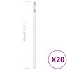 vidaXL Luzes meteoro 20 pcs 30 cm 480 luzes LED int./ext. branco frio