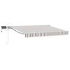 vidaXL Estrutura de Toldo Manual com LEDs 4,5 &times; 3,5 m