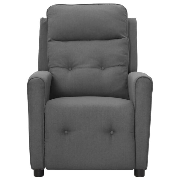 vidaXL Poltrona elevat&oacute;ria de massagens tecido cinzento-claro