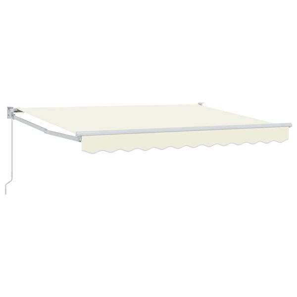 vidaXL Toldo Retr&aacute;til Creme 2,5 x 2 m Poli&eacute;ster