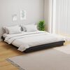vidaXL Estrutura de cama 160x200 cm madeira maci&ccedil;a cinzento
