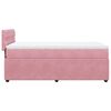vidaXL Cama com molas/colch&atilde;o 90x190 cm veludo rosa