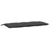 vidaXL Almofad&atilde;o banco jardim 120x50x7cm mesclado antracite