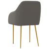 vidaXL Cadeiras de jantar 4 pcs veludo cinzento-escuro