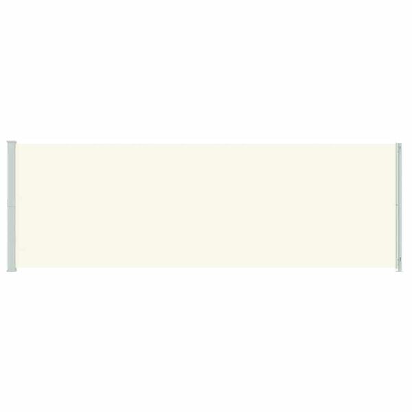 vidaXL Toldo lateral retr&aacute;til para p&aacute;tio 200x600 cm cor creme