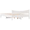 vidaXL Cama sem colchão 160x200 cm madeira de pinho maciça branco