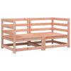 vidaXL Sof&aacute;s de canto p/ jardim 2 pcs 70x70x67 cm douglas maci&ccedil;a