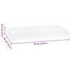 vidaXL Travesseiro para Dormir Liso Branco 70 x 36 x 6,5 cm