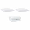 vidaXL Edredom de Inverno com travesseiro 3 pcs Branco Microfibra