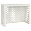 vidaXL Capa de Ar Condicionado Branco 110 x 50 x 80 cm A&ccedil;o