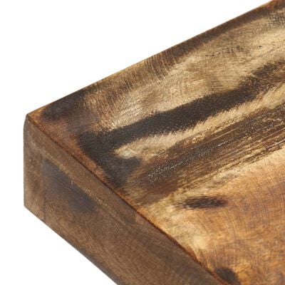vidaXL Banco 110 cm madeira recuperada maciça e aço