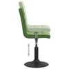 vidaXL Cadeiras de jantar girat&oacute;rias 4 pcs veludo verde-escuro